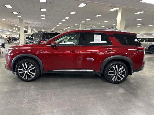 Scarlet Ember Tintcoat 2025 Nissan Pathfinder Platinum FWD