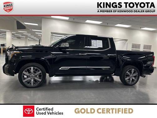 Midnight Black Metallic 2022 Toyota Tundra Hybrid Capstone