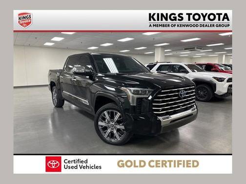 Midnight Black Metallic 2022 Toyota Tundra Hybrid Capstone