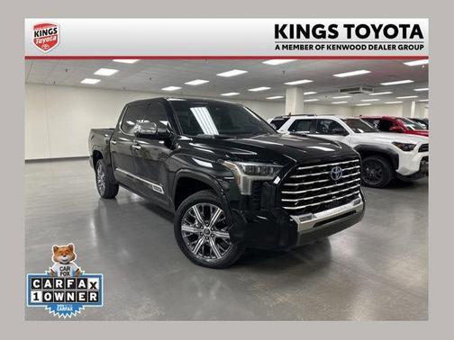 Midnight Black Metallic 2022 Toyota Tundra Hybrid Capstone