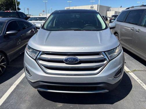 White Platinum Metallic Tri-Coat 2016 Ford Edge SEL