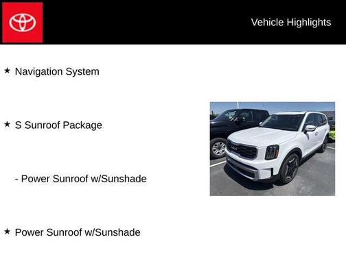 Glacial White Pearl 2024 Kia Telluride S
