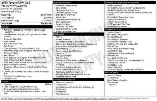 2025 Toyota RAV4 XLE