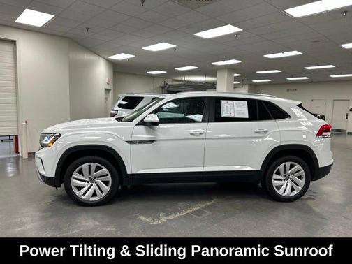 Pure White 2023 Volkswagen Atlas Cross Sport 3.6L V6 SE w/Technology