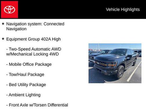 Agate Black Metallic 2025 Ford F-150 Tremor