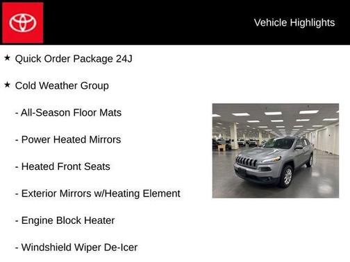 Billet Silver Metallic Clearcoat 2016 Jeep Cherokee Latitude