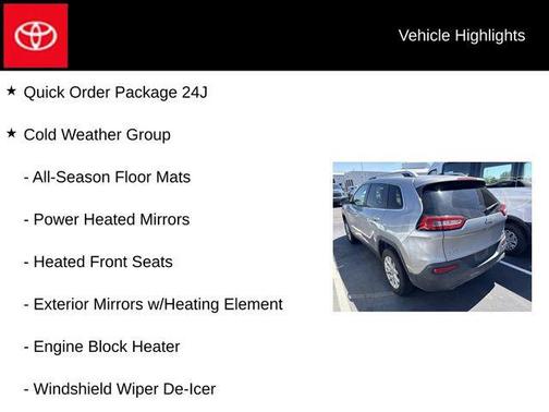 Billet Silver Metallic Clearcoat 2016 Jeep Cherokee Latitude
