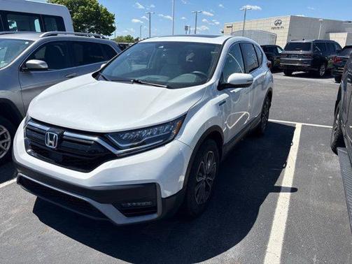 Platinum White Pearl 2021 Honda CR-V Hybrid EX