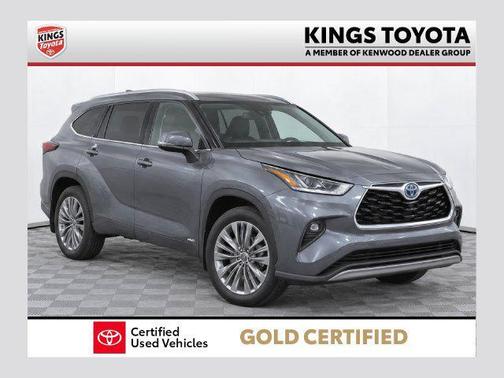 Magnetic Gray Metallic 2022 Toyota Highlander Hybrid Platinum