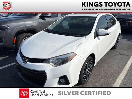 Super White 2016 Toyota Corolla S Plus