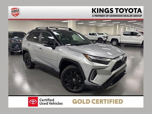 Silver Sky Metallic/Midnight Black Metallic 2024 Toyota RAV4 Hybrid SE