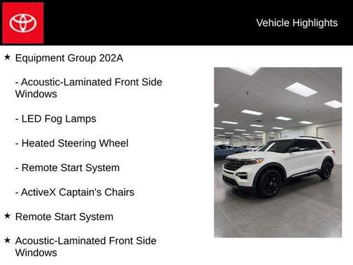 Star White Metallic Tri-Coat 2021 Ford Explorer XLT