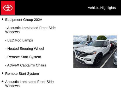 Star White Metallic Tri-Coat 2021 Ford Explorer XLT