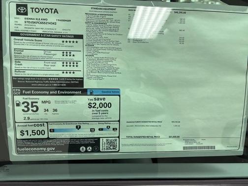 2025 Toyota Sienna XLE