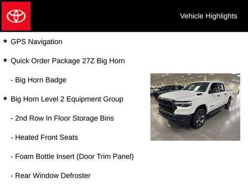 Bright White Clearcoat 2021 RAM 1500 Big Horn/Lone Star