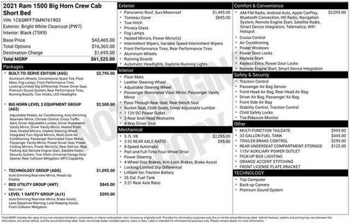 Bright White Clearcoat 2021 RAM 1500 Big Horn/Lone Star