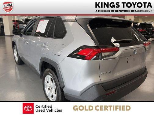 Silver Sky Metallic/Midnight Black Metallic 2021 Toyota RAV4 Hybrid LE