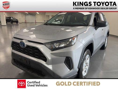 Silver Sky Metallic/Midnight Black Metallic 2021 Toyota RAV4 Hybrid LE