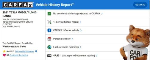 2021 Tesla Model Y Long Range Dual Motor All-Wheel Drive