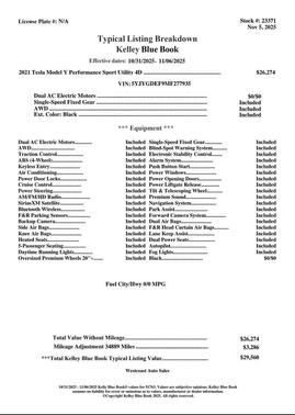 2021 Tesla Model Y Performance Dual Motor All-Wheel Drive