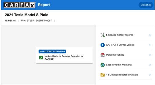 Pearl White Multi-Coat 2021 Tesla Model S Plaid
