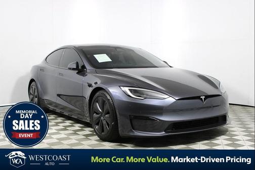 Gray 2022 Tesla Model S Plaid