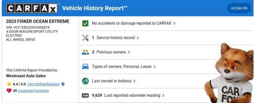 2023 Fisker Ocean Extreme