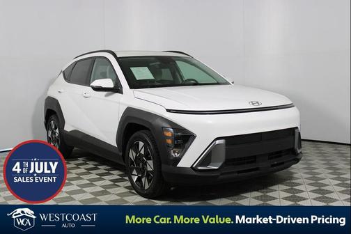 Atlas White 2025 Hyundai KONA SEL