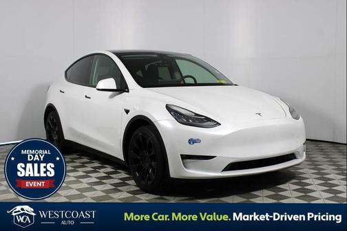 Pearl White Multi-Coat 2021 Tesla Model Y Long Range Dual Motor All-Wheel Drive