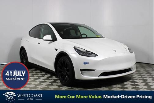 Pearl White Multi-Coat 2021 Tesla Model Y Long Range Dual Motor All-Wheel Drive