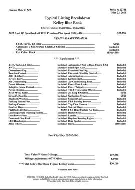 2022 Audi Q5 45 S line Premium Plus