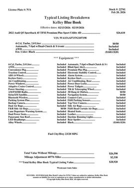 2022 Audi Q5 45 S line Premium Plus