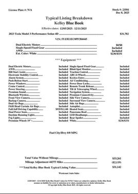 2023 Tesla Model 3 Performance