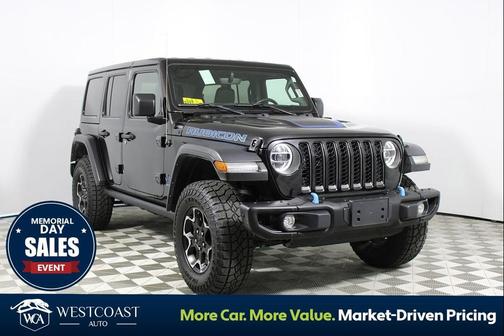 Black Clearcoat 2022 Jeep Wrangler Unlimited 4xe Rubicon