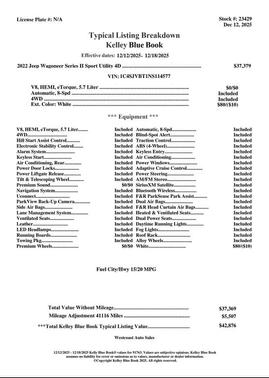 2022 Jeep Wagoneer Series II 4x4