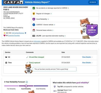 2022 Land Rover Discovery P300 S