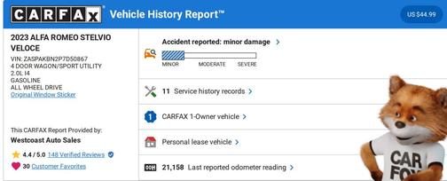 2023 Alfa Romeo Stelvio Veloce AWD
