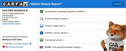 2024 Ford Maverick XL