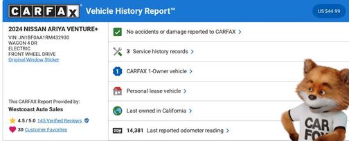 2024 Nissan ARIYA VENTURE+