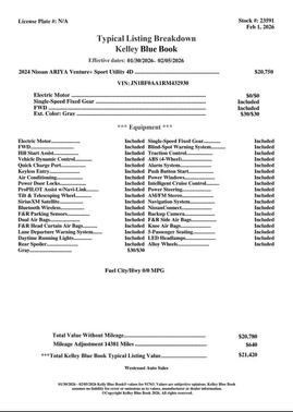 2024 Nissan ARIYA VENTURE+