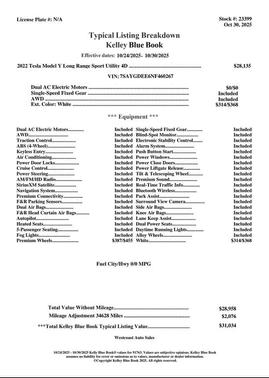 2022 Tesla Model Y Long Range Dual Motor All-Wheel Drive