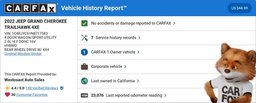 2022 Jeep Grand Cherokee 4xe Trailhawk