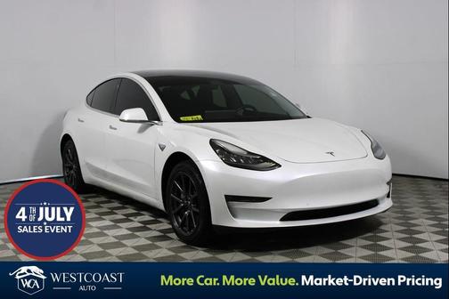 Pearl White Multi-Coat 2019 Tesla Model 3 Standard Range Plus