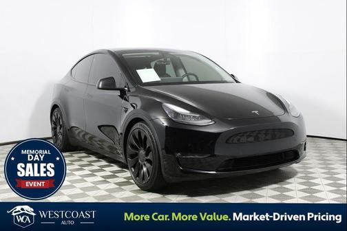 Solid Black 2021 Tesla Model Y Performance Dual Motor All-Wheel Drive