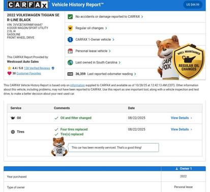 2022 Volkswagen Tiguan 2.0T SE R-Line Black