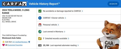 2024 Tesla Model 3 Long Range