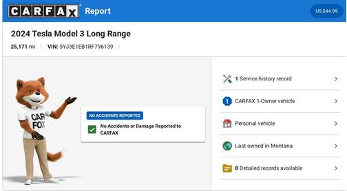 2024 Tesla Model 3 Long Range