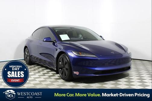 Deep Blue Metallic 2024 Tesla Model 3 Long Range