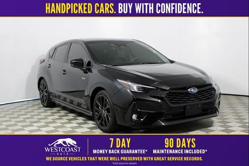 Crystal Black Silica 2024 Subaru Impreza RS