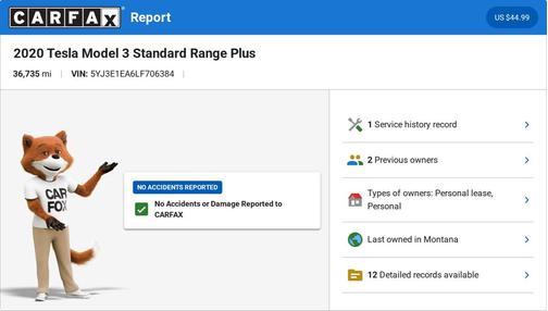 Pearl White Multi-Coat 2020 Tesla Model 3 Standard Range Plus